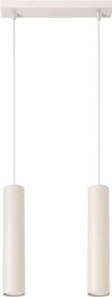 Sollux SL.1480 - Lustr na lanku LAGOS 2xGU10/10W/230V krémová