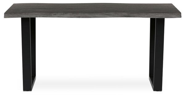 Vikio Stůl jídelní, 160x90 šedý dub kovové nohy AJS150OS
