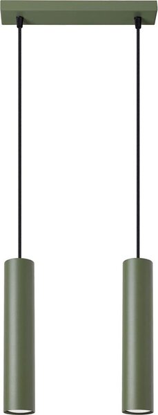 Sollux SL.1485 - Lustr na lanku LAGOS 2xGU10/10W/230V zelená