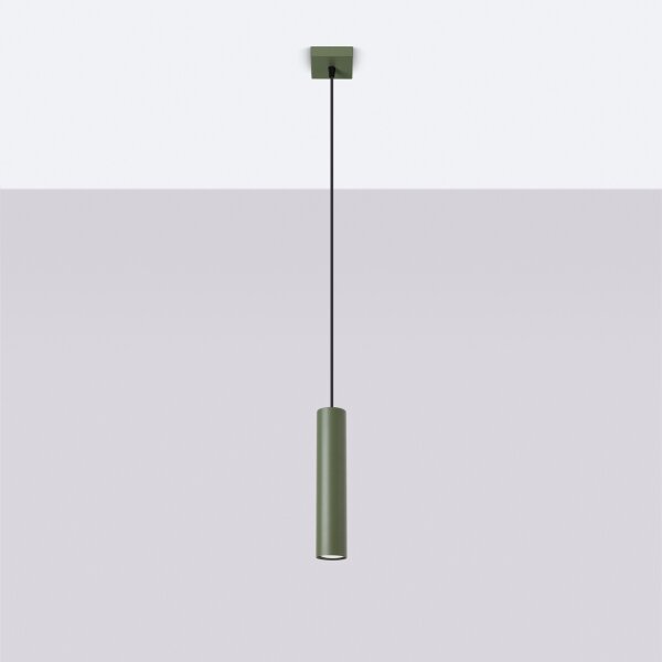 Sollux SL.1484 - Lustr na lanku LAGOS 1xGU10/10W/230V zelená