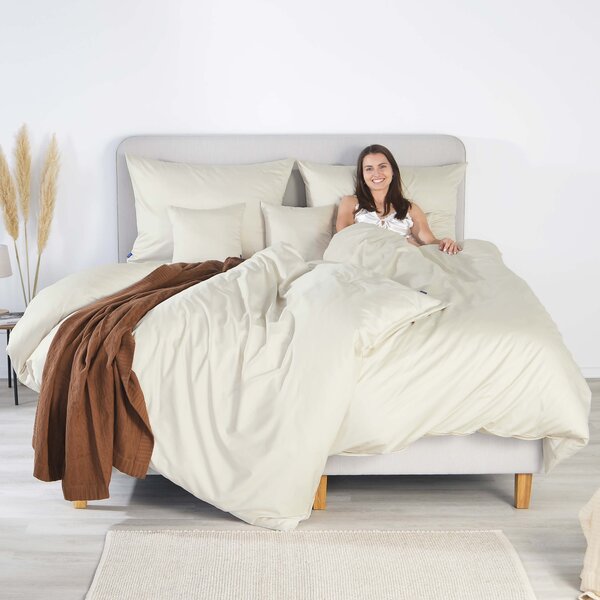 DARRÉ Saténové povlečení Pure Elegance - GOTS Velikost: 140 x 200 + 70 x 90