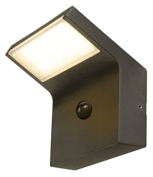 BIG WHITE SLV ORDI II WL, SENSOR, nástěnné světlo pro povrchovou montáž, hranaté, 2200/3000 K, IP54, černá barva 1008723