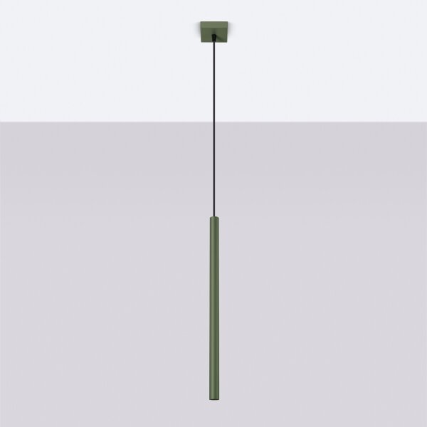 Sollux SL.1518 - Lustr na lanku PASTELO 1xG9/8W/230V zelená
