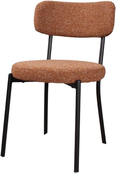 Jídelní židle, odstín tmavě hnědé, moderní design, pohodlné sedadlo, 1 kus, vhodná do jídelny