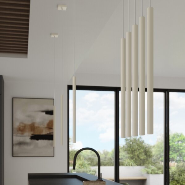 Sollux SL.1512 - Lustr na lanku PASTELO 1xG9/8W/230V krémová