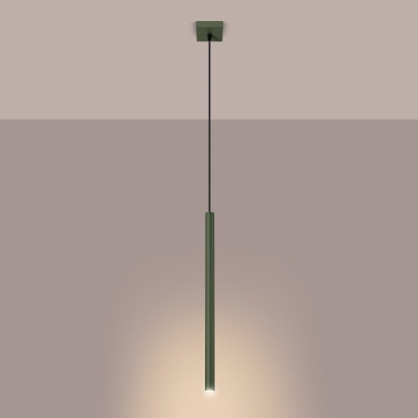 Sollux SL.1518 - Lustr na lanku PASTELO 1xG9/8W/230V zelená