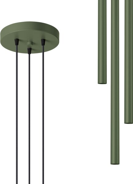 Sollux SL.1521 - Lustr na lanku PASTELO 3xG9/8W/230V zelená