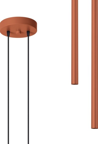 Sollux SL.1525 - Lustr na lanku PASTELO 2xG9/8W/230V červená