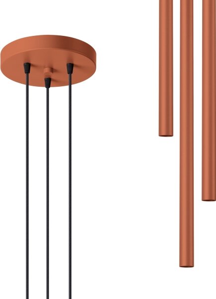 Sollux SL.1527 - Lustr na lanku PASTELO 3xG9/8W/230V červená