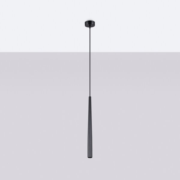 Sollux SL.1462 - Lustr na lanku BLISS 1xG9/8W/230V černá