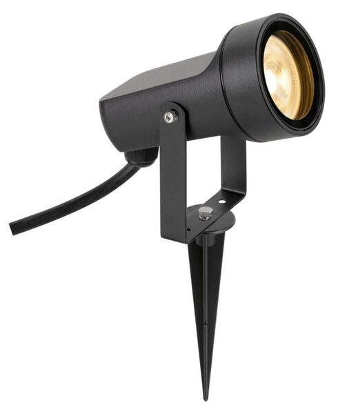 BIG WHITE SLV SYNA SHADE svítidlo se zemním hrotem, GU10, 1x max. 10 W, IP65, kulaté, černé 1008480