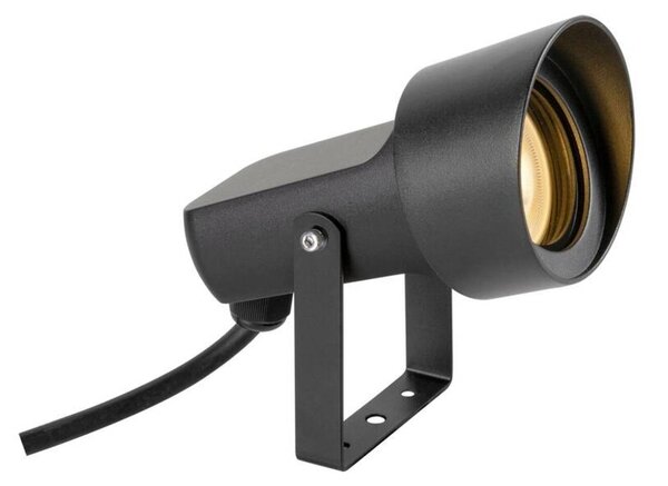 BIG WHITE SLV SYNA SHADE svítidlo se zemním hrotem, GU10, 1x max. 10 W, IP65, kulaté, černé 1008480