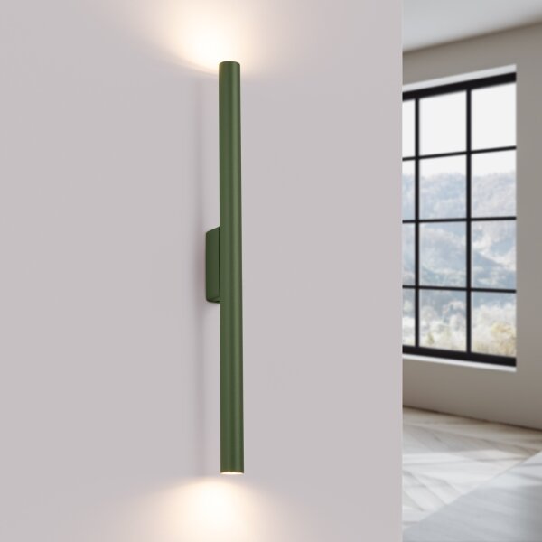 Sollux SL.1523 - Nástěnné svítidlo PASTELO 2xG9/8W/230V zelená