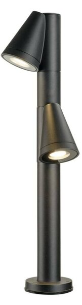 BIG WHITE SLV T-TUBE 70 POLE venkovní stojací lampa, GU10, dvojitá, IP65, max. 10 W, černá 1008017