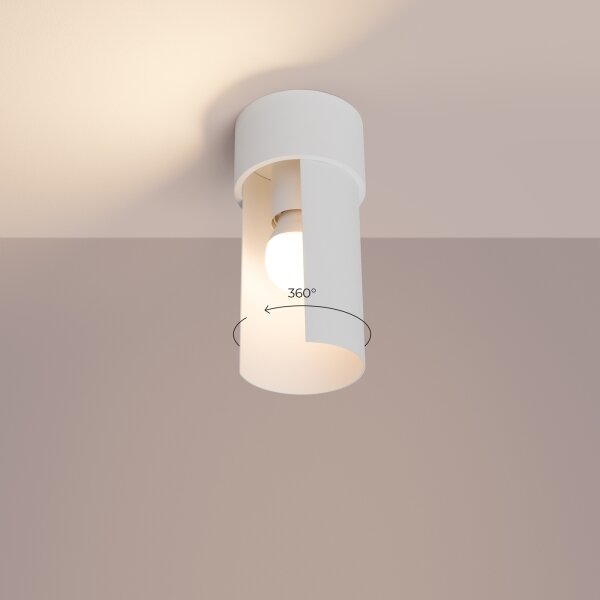 Sollux SL.1673 - Stropní svítidlo FLASH 1xE27/15W/230V bílá