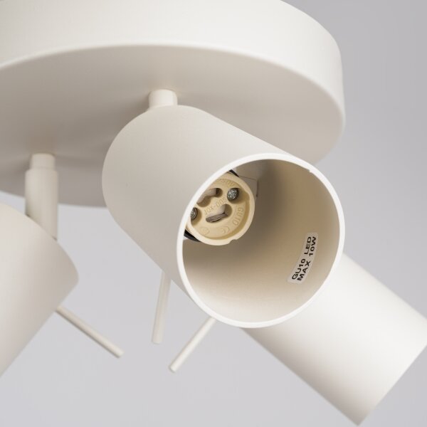 Sollux SL.1497 - Bodové svítidlo RING 3xGU10/10W/230V krémová