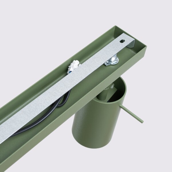 Sollux SL.1504 - Bodové svítidlo RING 4xGU10/10W/230V zelená