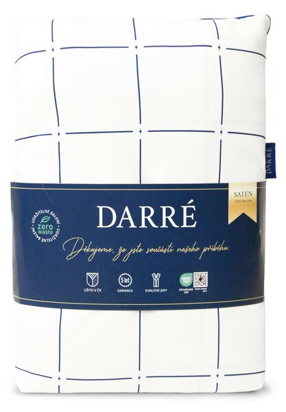 DARRÉ Saténové povlečení Royal Dream - dark blue Velikost: 140 x 200 + 70 x 90