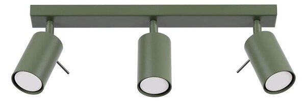 Sollux SL.1502 - Bodové svítidlo RING 3xGU10/10W/230V zelená