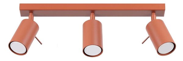 Sollux SL.1508 - Bodové svítidlo RING 3xGU10/10W/230V červená
