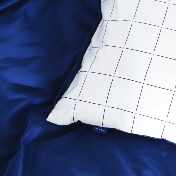 DARRÉ Saténové povlečení Royal Dream - dark blue Velikost: 140 x 200 + 70 x 90