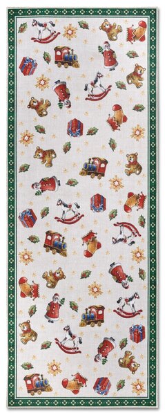 Villeroy & Boch, Běhoun Villeroy & Boch Toy's delight s potiskem 106193 Green, Multicolor, 80x200, zelená, obývací pokoj