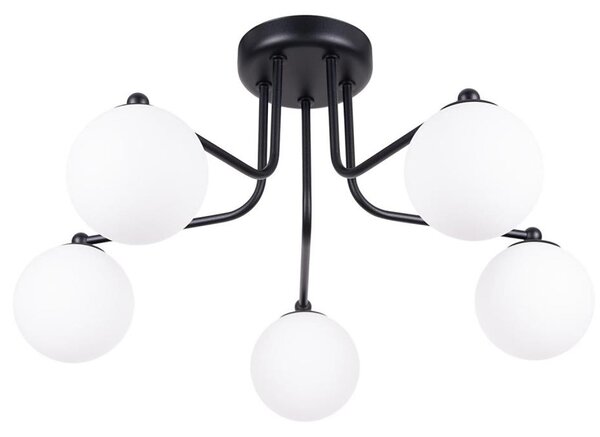 Sollux SL.1663 - Lustr na tyči ASTRAL 5xG9/8W/230V černá