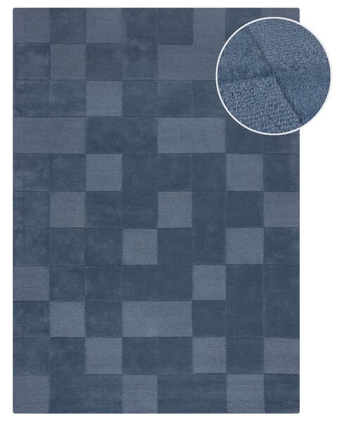 Flair Rugs, Kusový koberec Moderno Checkerboard Blue, 120x170, modrá, chodba / předsíň
