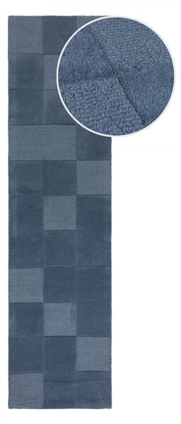 Flair Rugs, Běhoun Moderno Checkerboard Blue, 60x230, modrá, chodba / předsíň