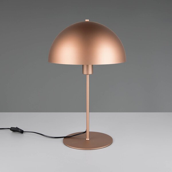 Trio Lighting Stolní lampa Nola, coffee, výška 45 cm, kov, Hnědá / rez, Obývací pokoj / jídelna, kov, Skandinávský