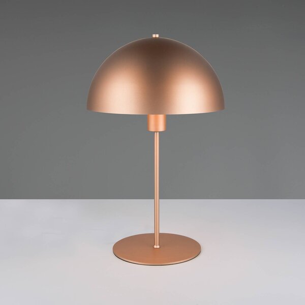 Trio Lighting Stolní lampa Nola, coffee, výška 45 cm, kov, Hnědá / rez, Obývací pokoj / jídelna, kov, Skandinávský
