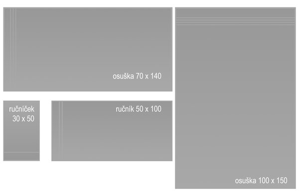 DARRÉ Ručníky a osušky COMFORT DI CASA NUO - světle hnědá Velikost: ručníček 30 x 50