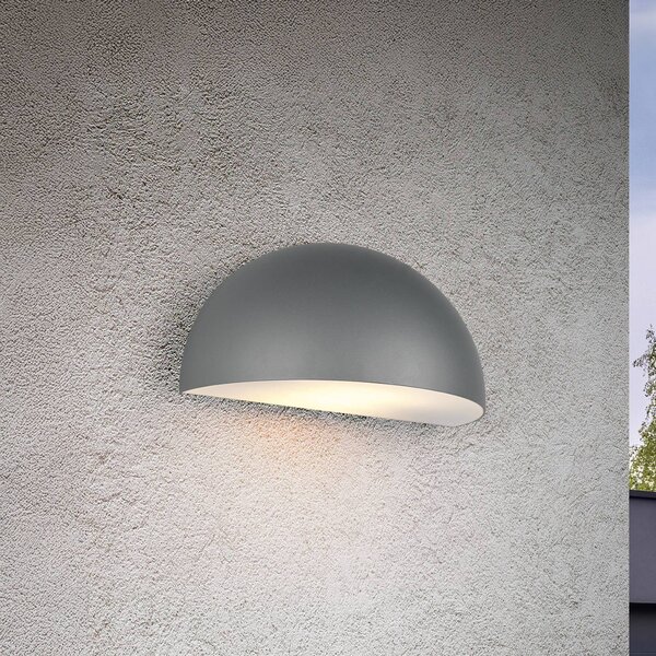 Trio Lighting Venkovní nástěnné svítidlo Maas, antracit, tlakově litý hliník, E27, stmívatelný, Černá, Hliník, Skandinávský