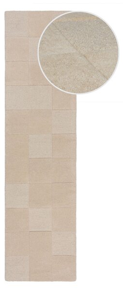 Flair Rugs, Běhoun Moderno Checkerboard Natural, 60x230, béžová, ložnice