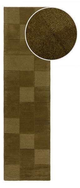 Flair Rugs, Běhoun Moderno Checkerboard Green, 60x230, zelená, chodba / předsíň
