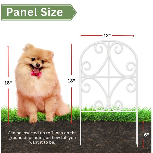 Plotový panel, rozměry 30,5 cm x 61 cm, 10 kusů, nerezová ocel, pro použití v zahradě