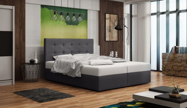 Čalouněná postel s úložným prostorem DELILAH 1 - 120x200, šedá