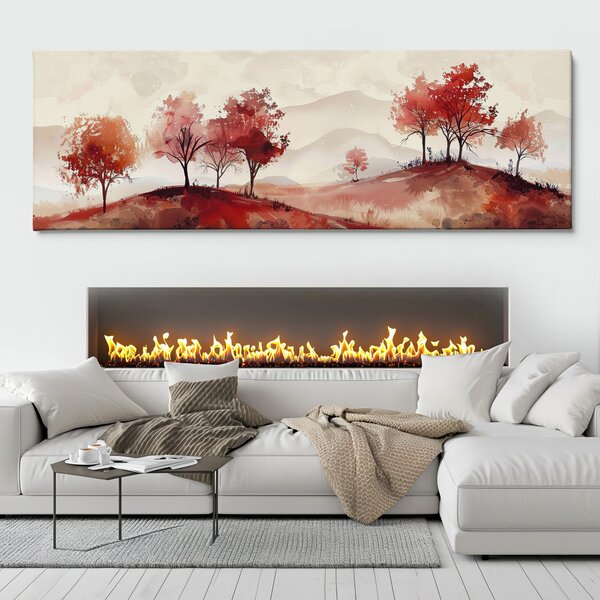 Obraz na plátně - Jen tak plout mezi stromy FeelHappy.cz Velikost obrazu (šířka x výška): 120 x 40 cm