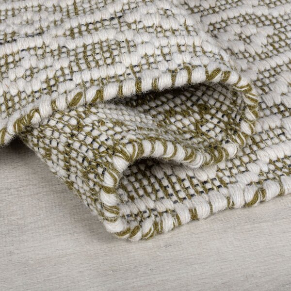 Flair Rugs, Ručně tkaný kusový koberec Nur Wool Dream Green, 80x150, zelená, ložnice
