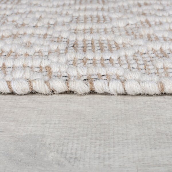 Flair Rugs, Ručně tkaný kusový koberec Nur Wool Dream Natural, 80x150, béžová, ložnice