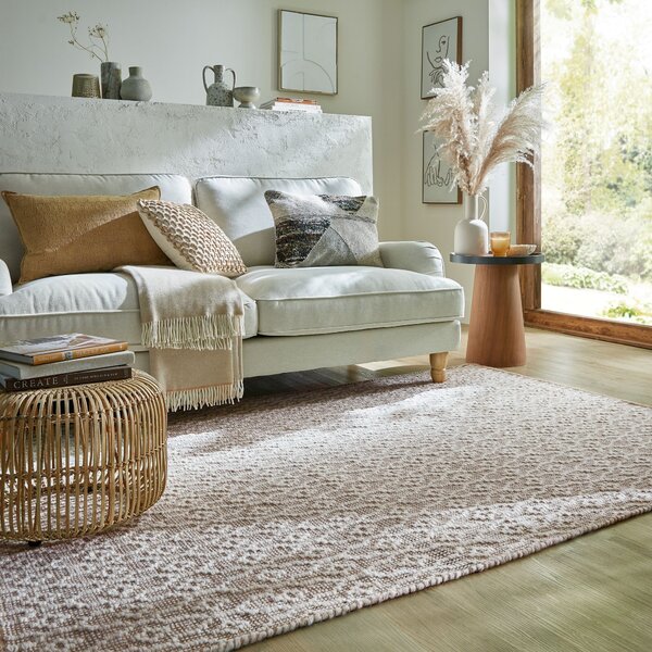 Flair Rugs, Ručně tkaný kusový koberec Nur Wool Dream Natural, 80x150, béžová, ložnice