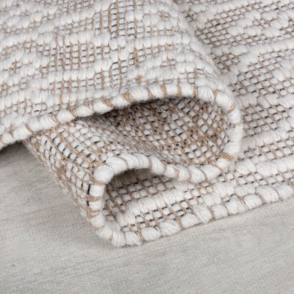Flair Rugs, Ručně tkaný kusový koberec Nur Wool Dream Natural, 80x150, béžová, ložnice