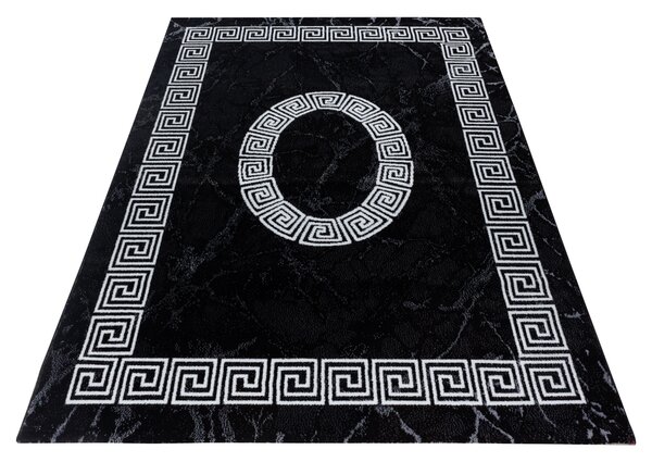 Ayyildiz, Kusový koberec Plus 8009 black, 80x150, černá, chodba / předsíň