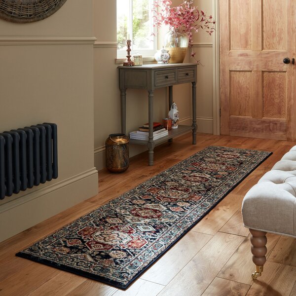 Flair Rugs, Běhoun Sincerity Royale Gillingham Blue, 60x230, vícebarevná, chodba / předsíň