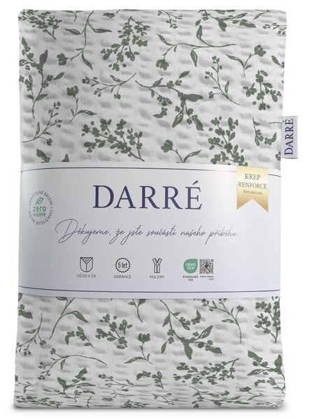 DARRÉ Krepové povlečení Florina - duo Velikost: 140 x 200 + 70 x 90
