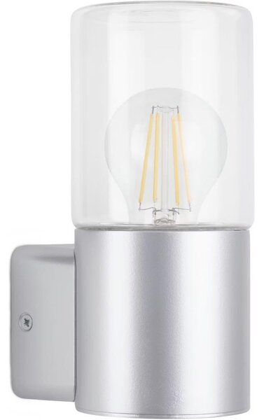 Briloner 320504TF - Venkovní nástěnné svítidlo 1xE27/12W/230V IP44 stříbrná