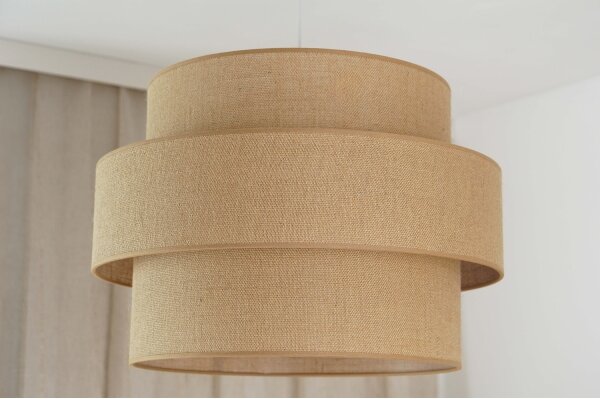 Brilagi - Lustr na lanku SPACE YUTE 1xE27/15W/230V pr. 50 cm béžová/bílá