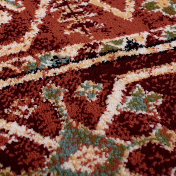 Flair Rugs, Běhoun Sincerity Royale Gillingham Red, 60x230, červená, chodba / předsíň