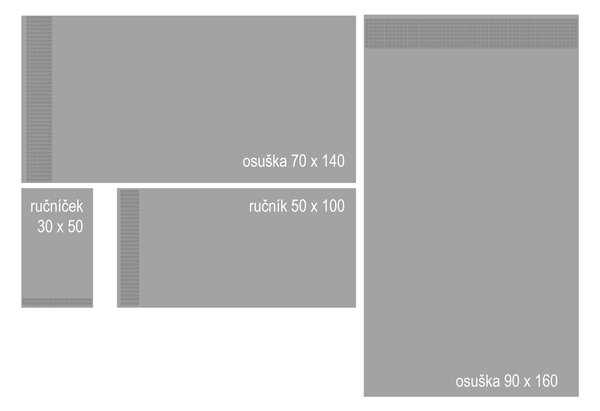 DARRÉ Ručníky a osušky CASA VIVA - nebesky modrá - GOTS Velikost: ručníček 30 x 50