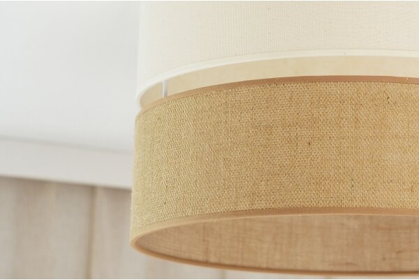 Brilagi - Stropní svítidlo ROYAL YUTE 1xE27/15W/230V pr. 40 cm béžová/krémová